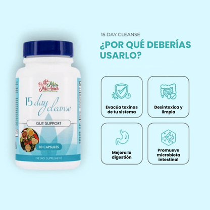 Reto Detox Day Cleanse® 15 Días x 30 Cápsulas - GeekHub Shop
