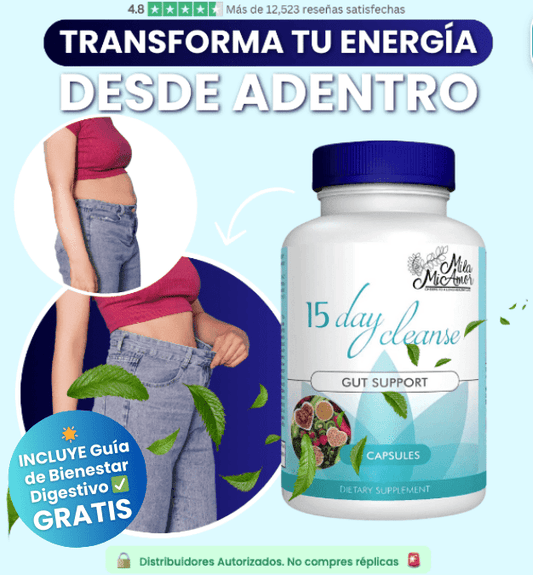 Reto Detox Day Cleanse® 15 Días x 30 Cápsulas - GeekHub Shop
