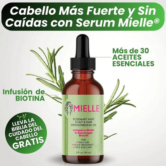 Serum Fortalecedor Capilar Mielle® 🍃 | Con Biotina, Romero y Menta ✨ - GeekHub Shop