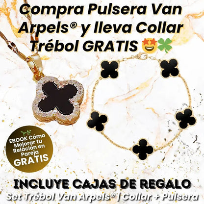 Set Trébol Van Arpels® 🍀 | Compra Pulsera y lleva GRATIS Collar 💎✨ - GeekHub Shop